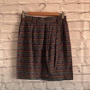 Vintage Floral Mini Wrap Skirt